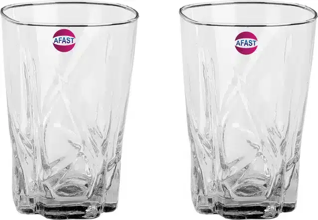 Fancy Water & Wine Glass, 280 ml, Pack of 2