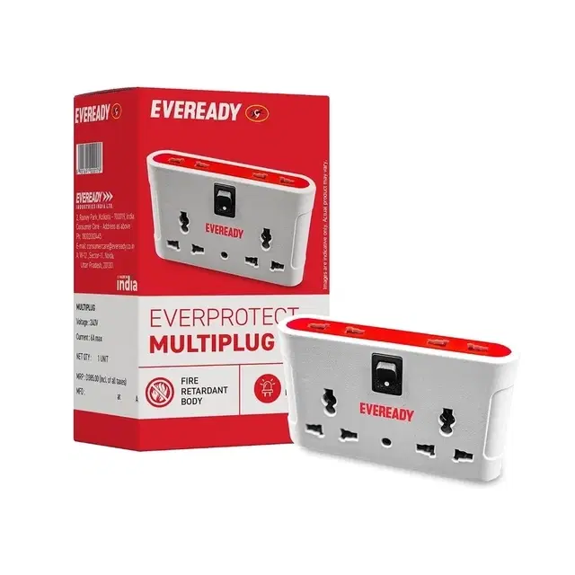 Eveready Everprotect i4, 6 AMP Universal Multiplug Travel Adaptor
