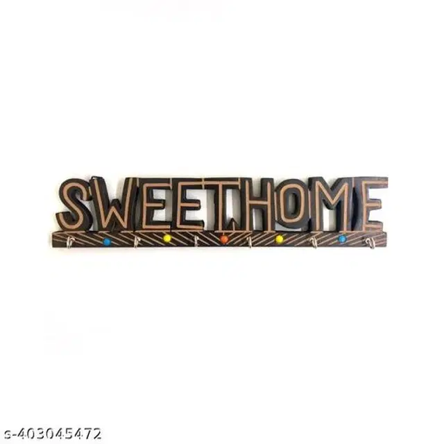 Wooden Key Holder, Brown