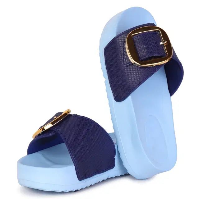Sliders for Women (Blue, 5)