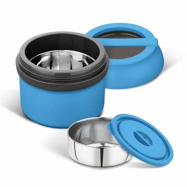 Asian 2 Container Lunch Box, 300 ml, Blue