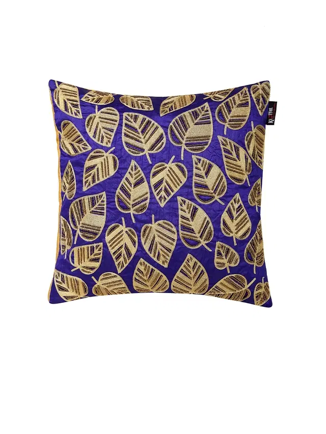 Cotton Cushion Cover, Purple, 16x16 inches