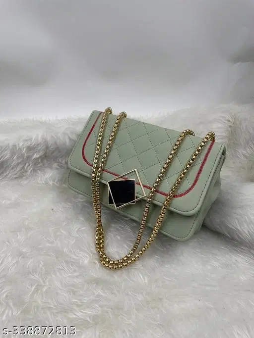 TRUE FASHION. Sling Bag for Women (Green, Free size)