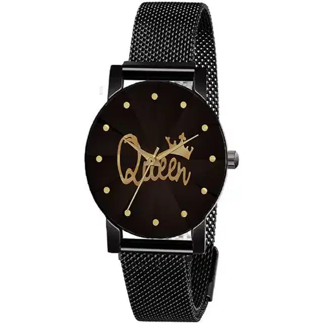 Women's Analog Watches, Pack of 1 (Black)