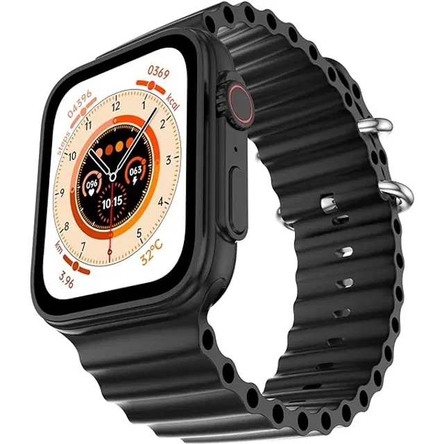 T800 Smart Watch for Men & Women, Black