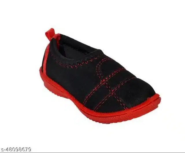 Casual Shoes for Infants (Red & Black, 9-12 Months)