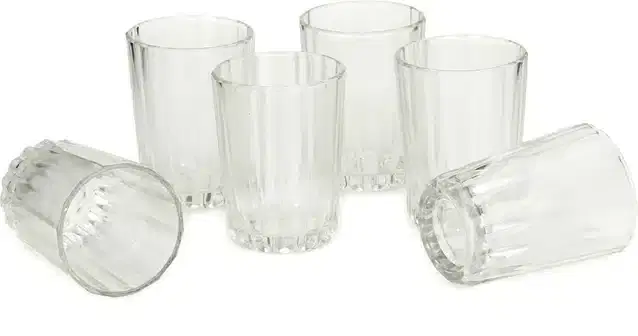 Liquor cum Cocktail Glasses, Transparent, 200 ml, Pack of 6