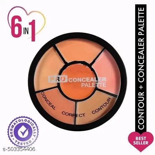 6-in-1 Colors Corrector Palette, Multicolor