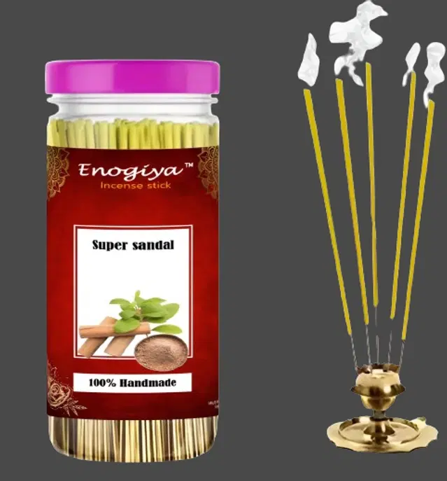 Enogiya Handmade Super Sandal Flavoured Incense Sticks, 400 g