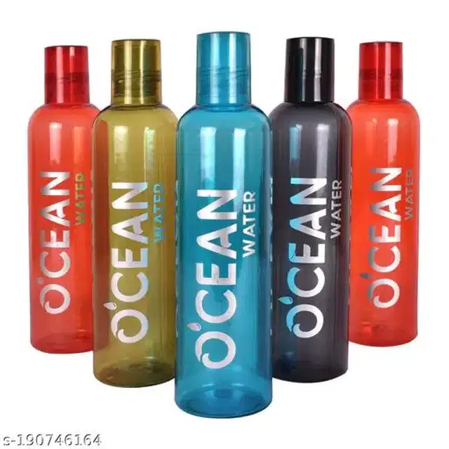 Water Bottle Set, Multicolor, 500 ml, Pack of 5