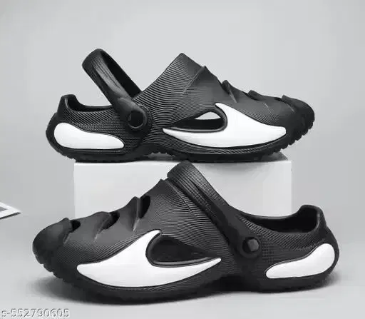 EVA Clogs for Men (Black, 8)