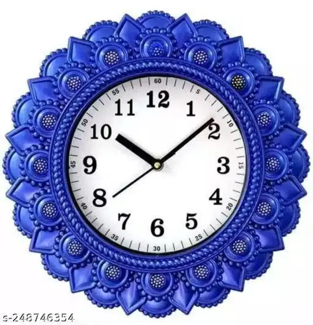Analog Wall Clock, Blue