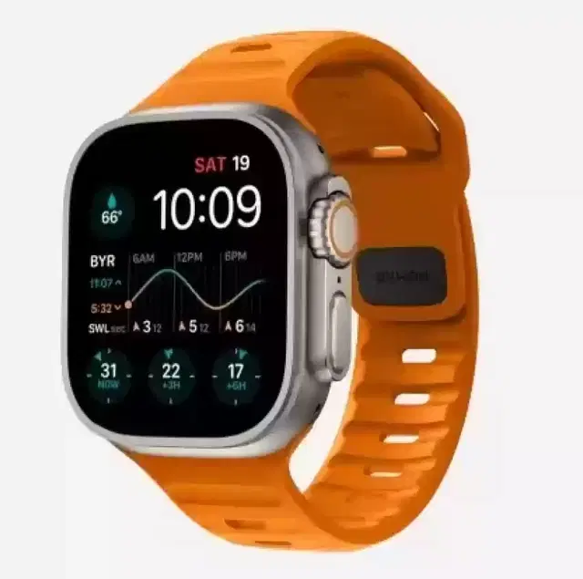 Silicone T800 Ultra Smartwatch for Men & Women, Orange