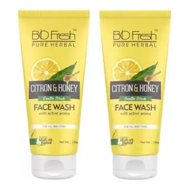Biofresh Citron & Honey Face Wash , Pack of 2, 120 ml