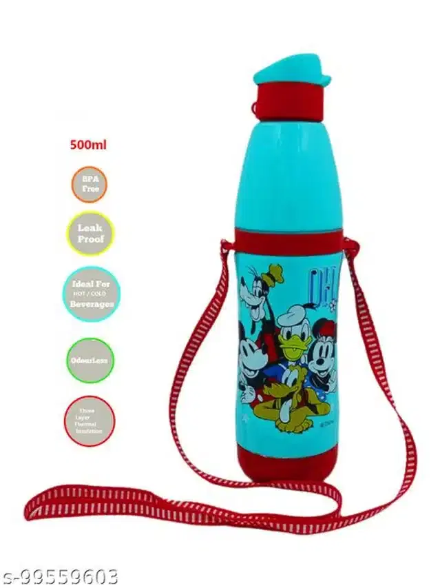 Plastic Water Bottle, Green, 500 ml