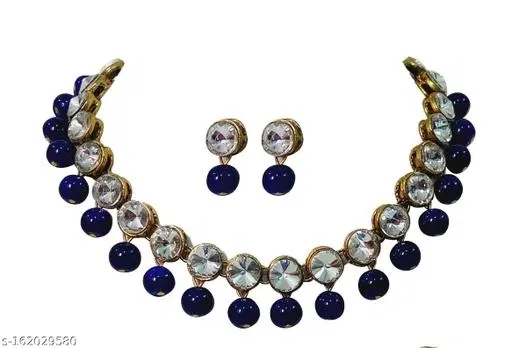 Alloy Jewellery Set for Women & Girls, Blue