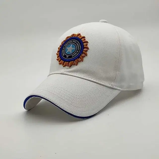 Mens Caps White Cotton Blend (Free Size)