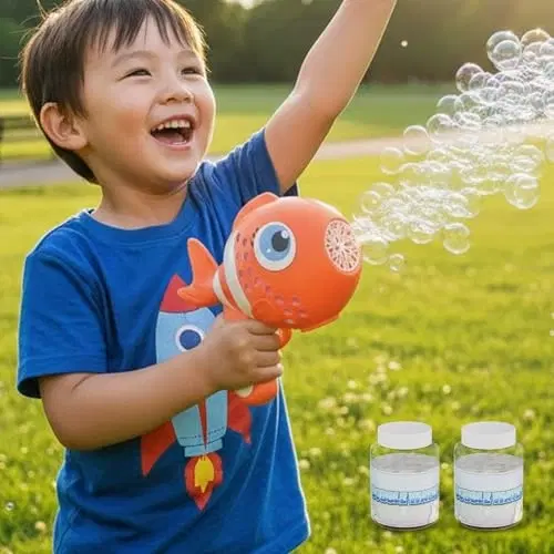 Lifelong Cuppy Clown Fish Bubble Gun Orange (llcfbg01)