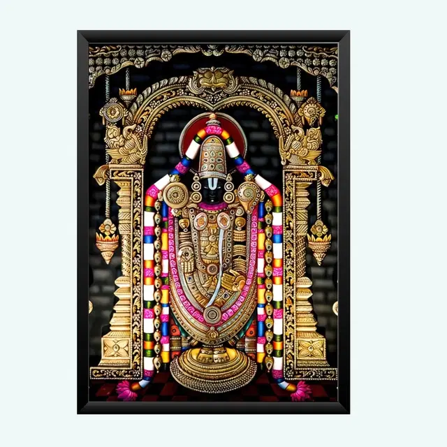 Polyester Photo Frame, Black, 5x7 inches