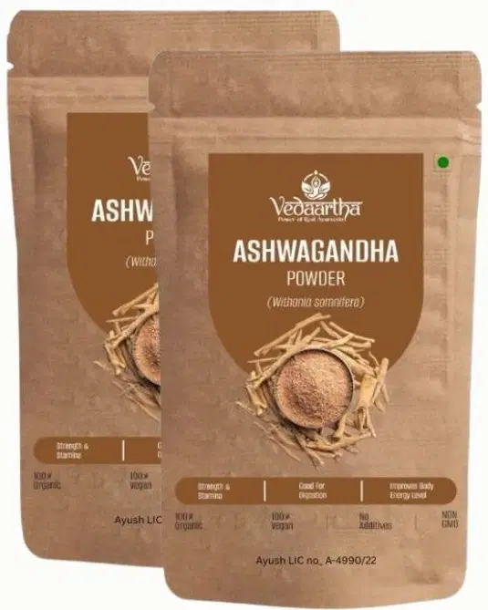 Vedaartha Ashwagandha Powder, Pack of 2 (100 g)