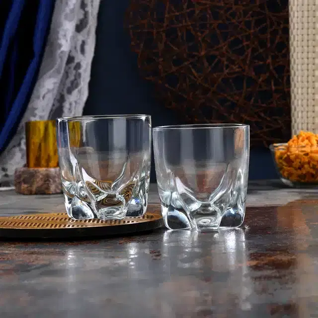 Liquor cum Cocktail Glasses, Transparent, 250 ml, Pack of 2