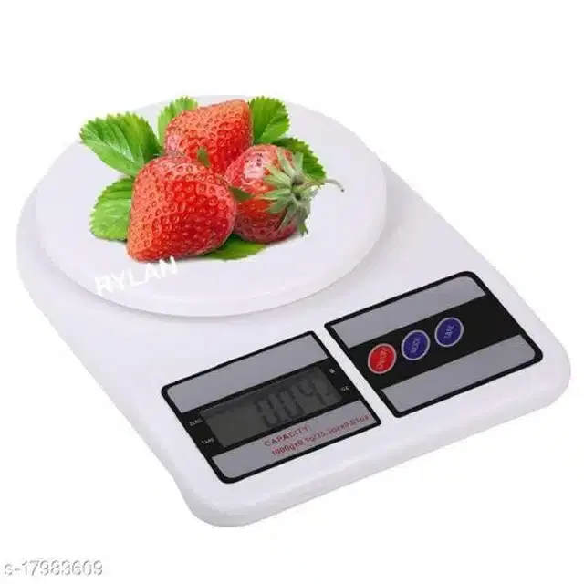 Kitchen Digital Weighing Scale, White