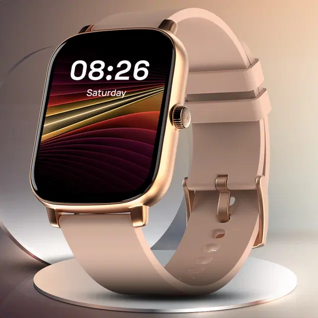 Noise Icon Buzz 1.69" Display with Bluetooth Calling, Women's Edition, Voice Assistant Smartwatch  (Rose Pink Strap, Regular)