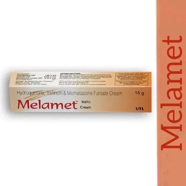 Melamet Skin Whitening Cream, 15 g, Pack of 1