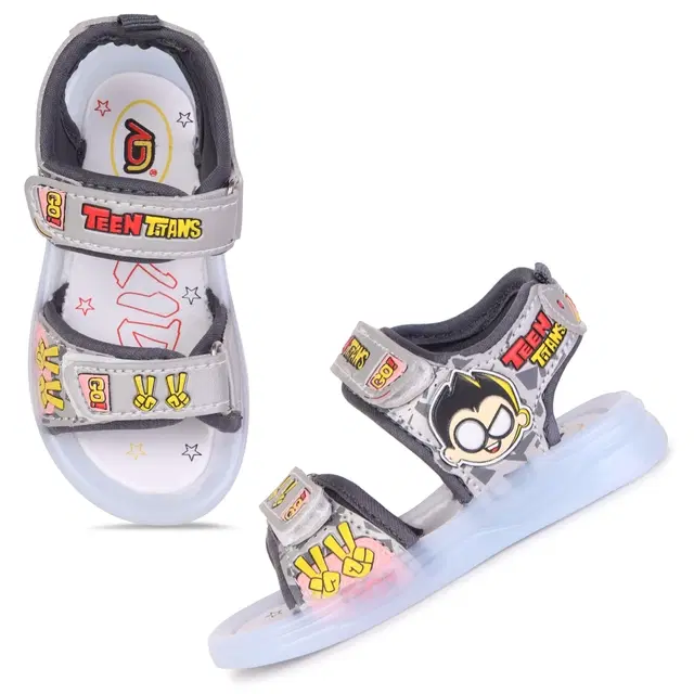 Sandals for Boys (Grey, 8C)