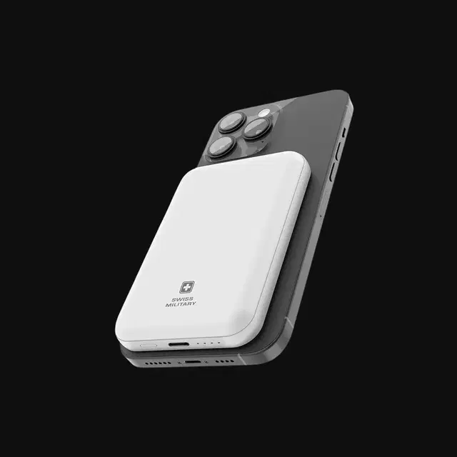 Swiss MillitarySM Powerbank Electra Magdee Powerbank — MagSafe + 20W (White)