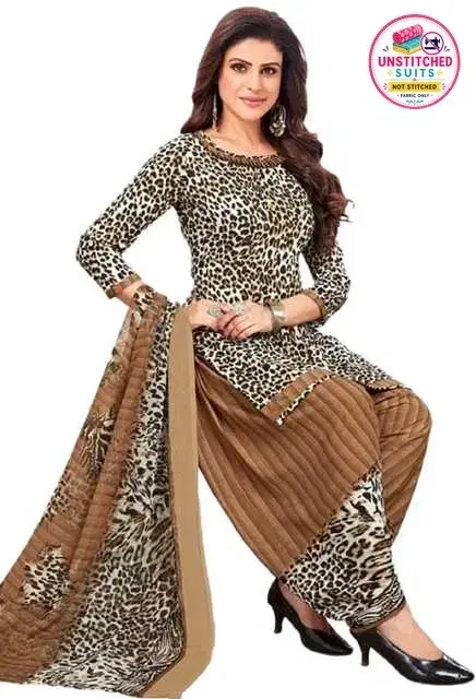 Yashika Unstitched Crepe Salwar Suit Material (Multi) (Y-325)