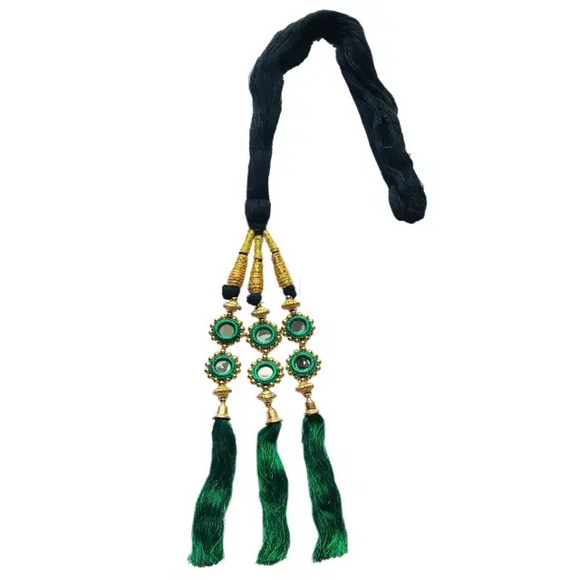 Hair Extension Parandi for Women & Girls, Green