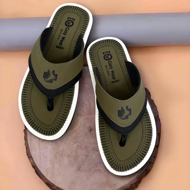 Flipflops for Men (Green, 6)