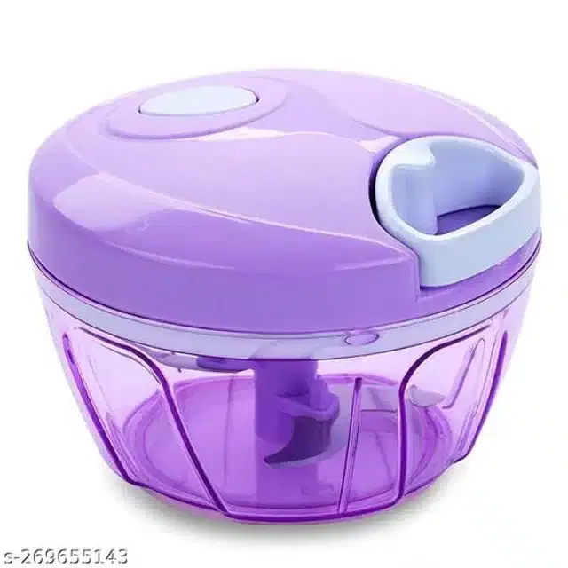Plastic Manual Chopper, Purple, 450 ml