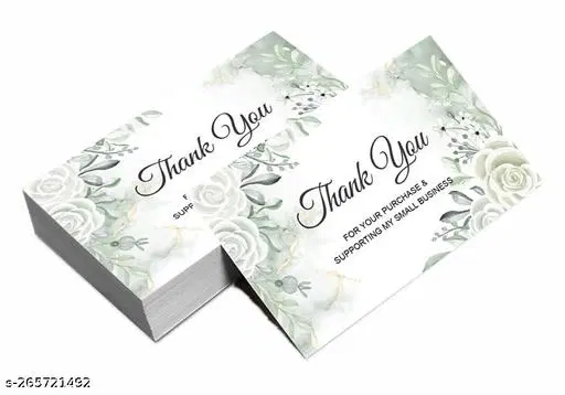 Mini Thank Your for Your Order Business Cards, Multicolor, 3.5x2.1 inches, Pack of 50