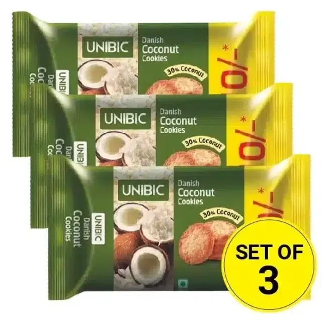 Unibic Danish Coconut Cookies 30 g (Set of 3)