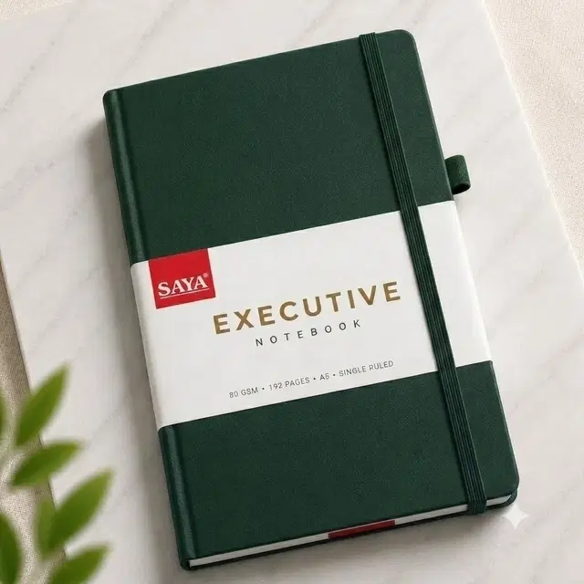 Saya Classic Executive A5 Diary 224 Page, Green