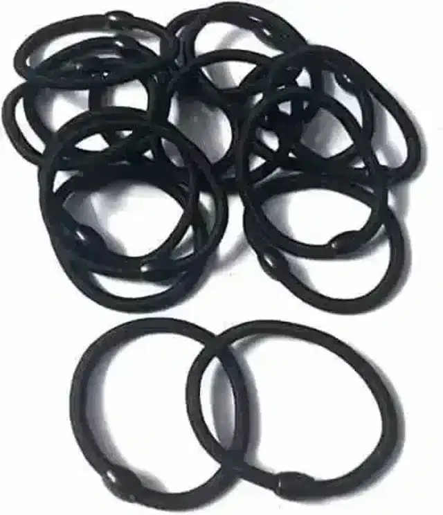 Rubber Bands Packing Elastic Bands Kids Girl Rubber Bands Ponytail Hair Ties Disposable Hair Accessories Black Color, Pack Of 20, Pack Of 20