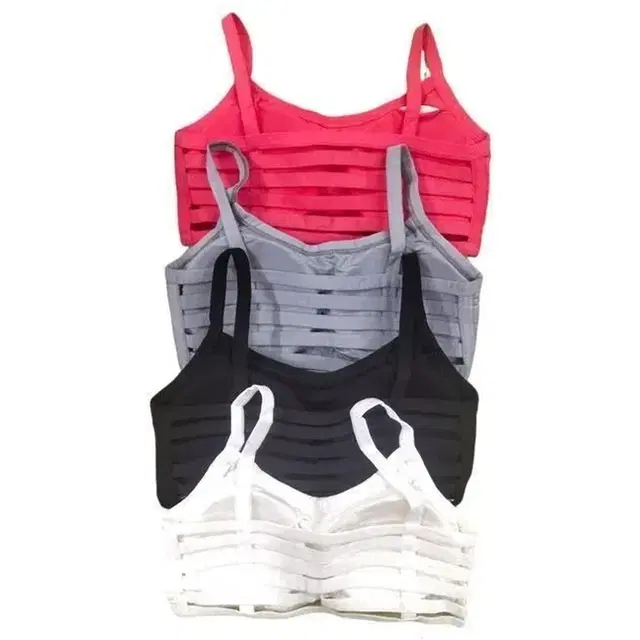 Hosiery Solid Padded Bras for Women, Pack of 4, Multicolor (28 A)