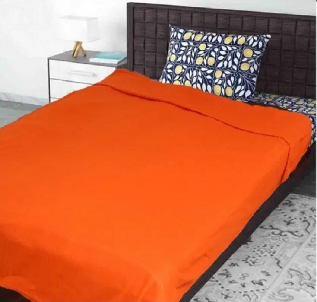 Fleece Blanket, Orange, 60x90 Inches