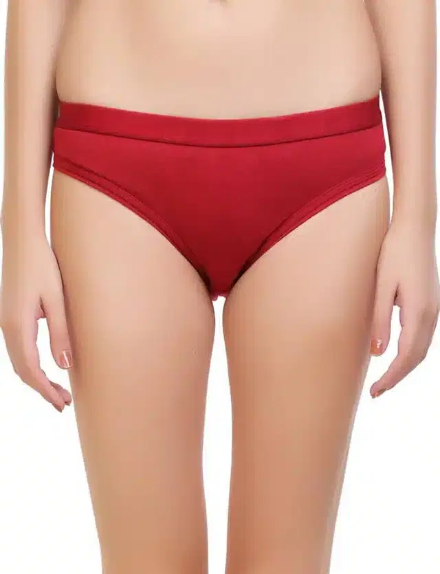 Cotton Blend Panty for Women (Maroon, XL)