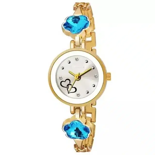 Analog Watch for Women & Girls (Gold)