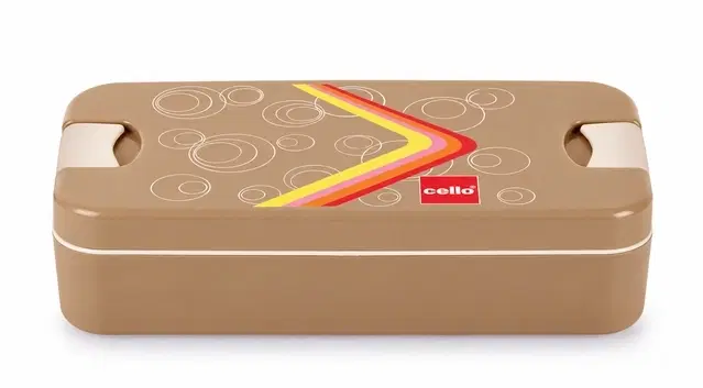 Cello Food Mate Lunch Box , Beige | Leak-Resistant | Easy To Carry | For Office, School & Travel