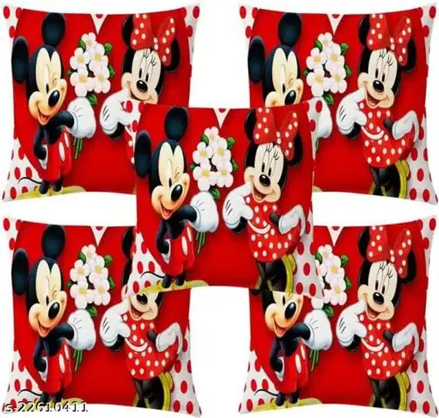 Cushion Cover for Home, Multicolor, 16x16 inches, Pack of 5