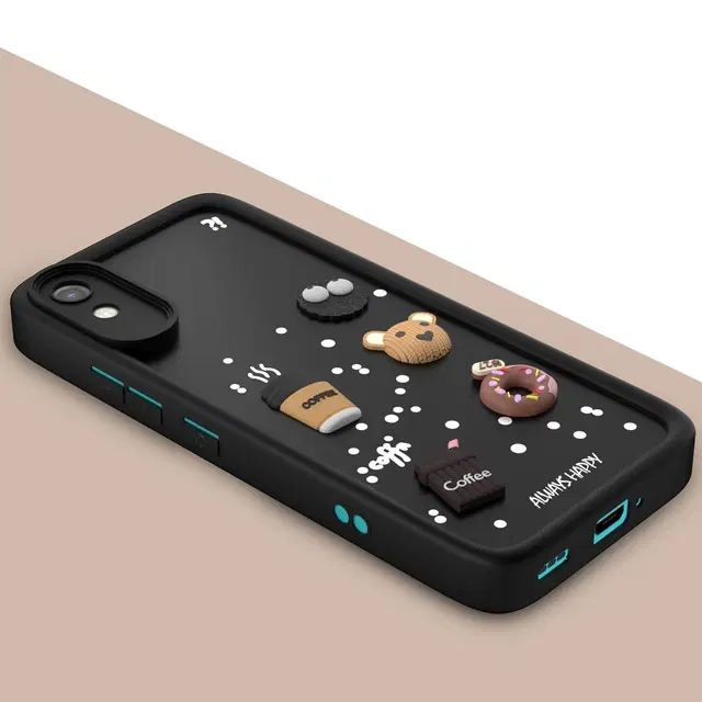 Rubber Mobile Back Cover for Mi Redmi 9i Sport (Black)