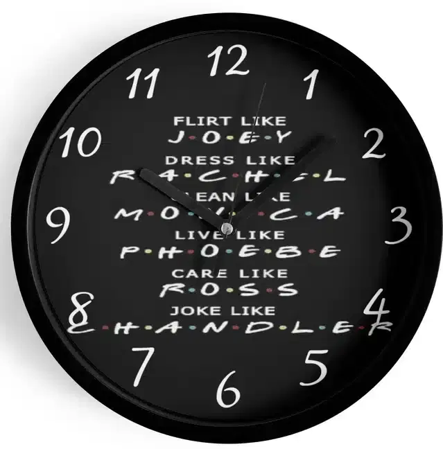 Analog Wall Clock for Home, Multicolor, 7 Inches