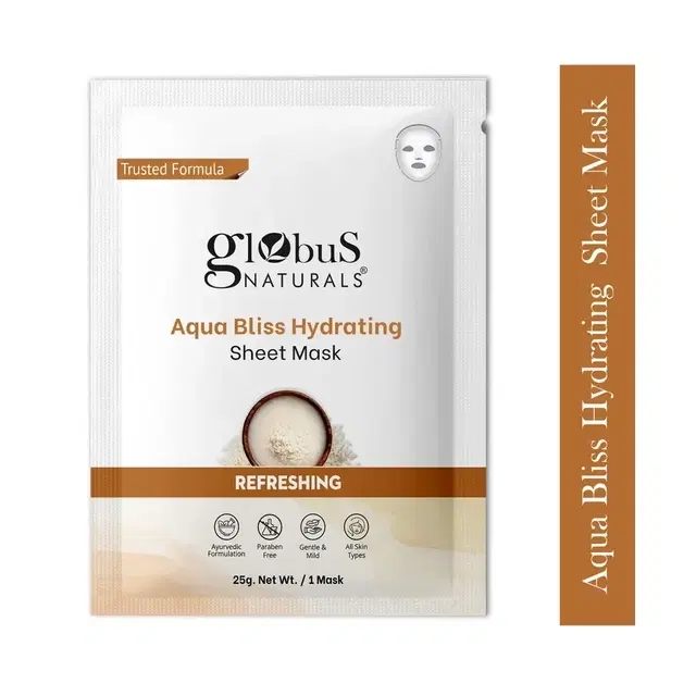 Globus Naturals Aqua Bliss Hydrating Sheet Mask 25 g