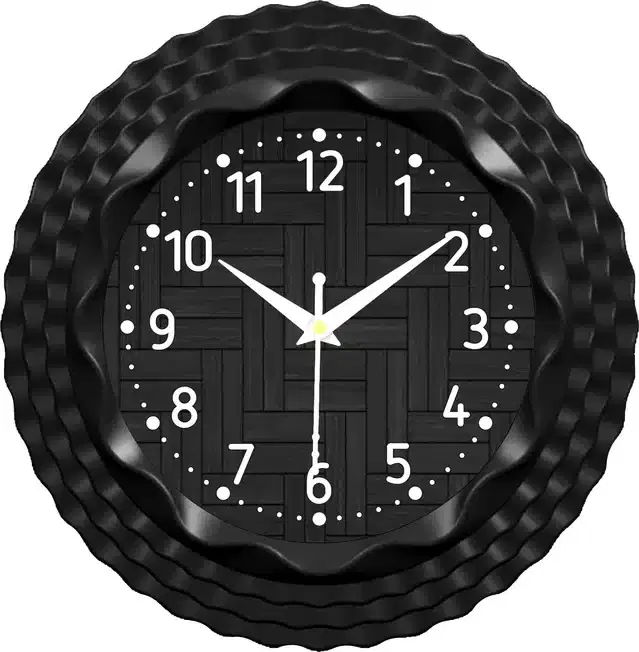 Classic Analog Wall Clock, Black