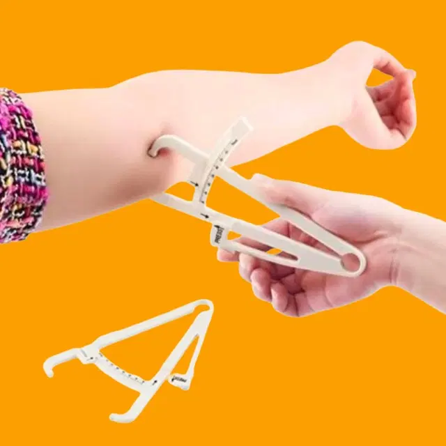 Lightweight Eco-Friendly Body Fat Measuring Caliper, Multicolor, Pack of 1