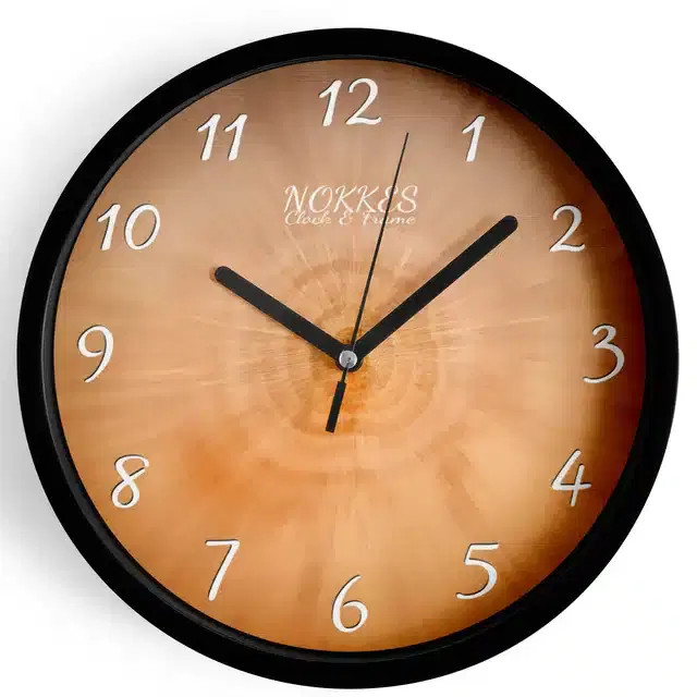 Plastic Printed Wall Clock, Multicolor, 7 Inches